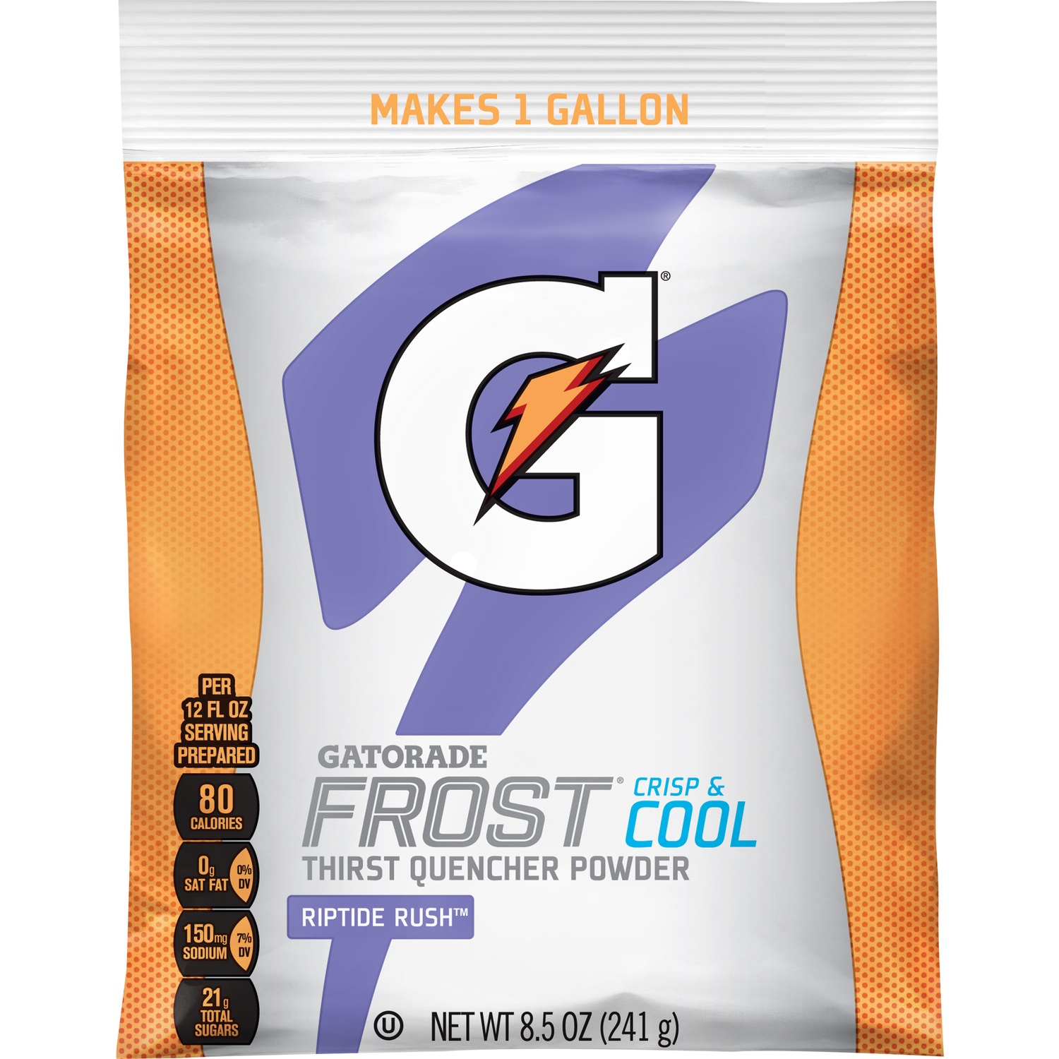 GATORADE, INSTANT POWDER, RIPTIDE RUSH, 1 GALLON YIELD, 40/PACK - Powder Mix